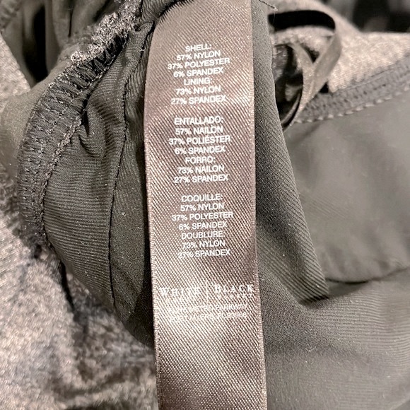 WHBM Instantly Slimming 3/4 Sleeve Dress Gray Shimmer Size 0 - Picture 8 of 9